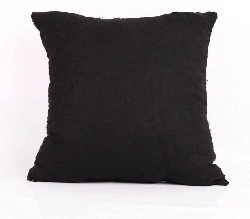 MOCOFO Black and Gold Sequin Pillow, Reversible Glitter Sequins Cover Magic Mermaid Fish Pillowcase Parkly Fun Flip Throw Pillow Cover Couch Cute Color Changing Decor Cushion Covers for Sofa16X16 - Image 4